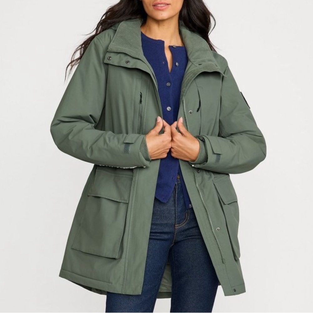 Lands' End Women’s Olive Squall Waterproof Insulated Winter Parka‎